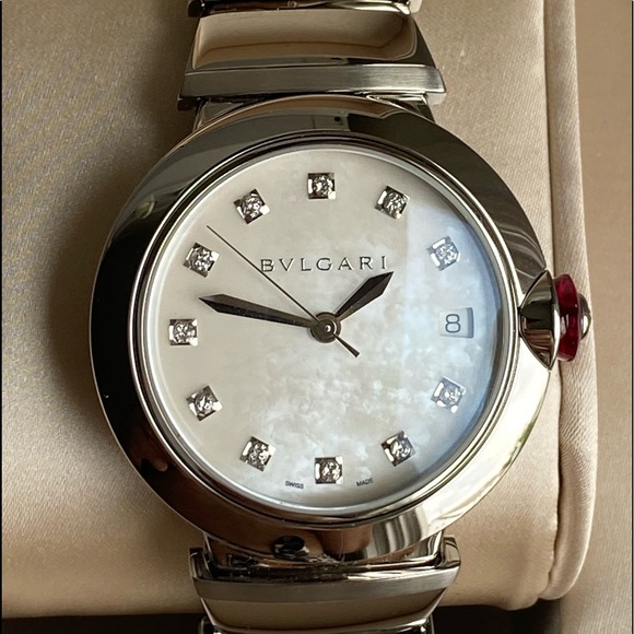 BVLGARI Other - Bvlgari brand new in a box mens stainless steel with factory fitted diamonds